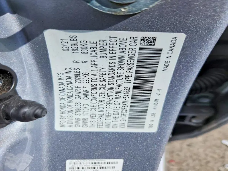 2021 HONDA CIVIC SPORT  
