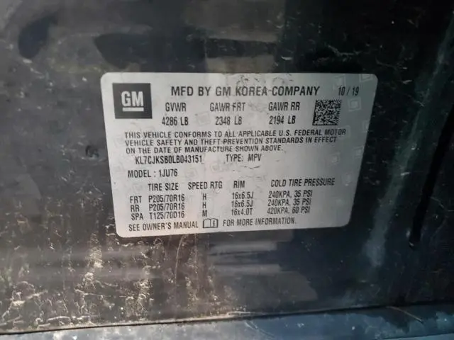 2020 CHEVROLET TRAX LS  