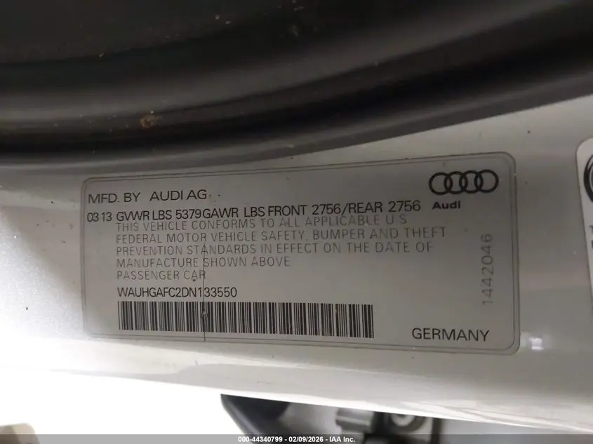 2013 AUDI A6 3.0T PREMIUM