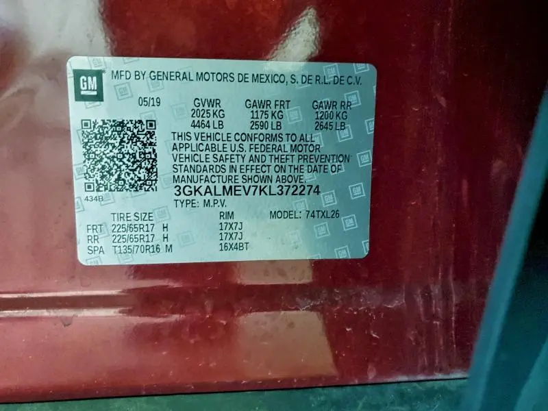 2019 GMC TERRAIN SLE  