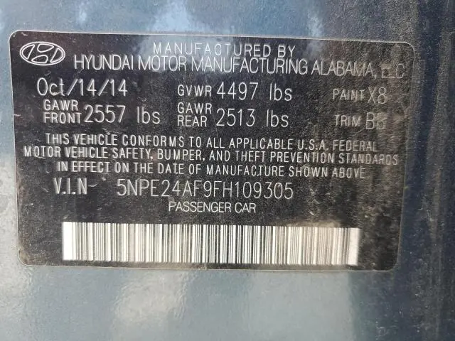 2015 HYUNDAI SONATA SE  