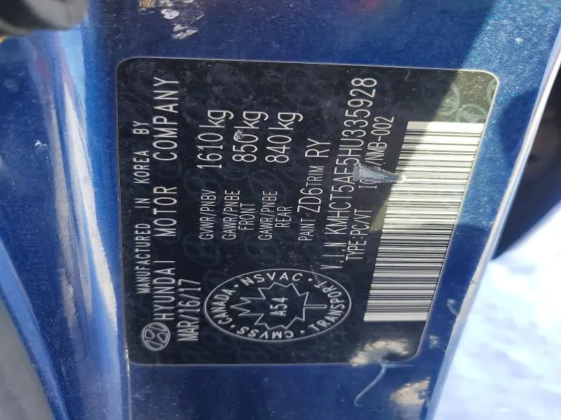 2017 HYUNDAI ACCENT SE  