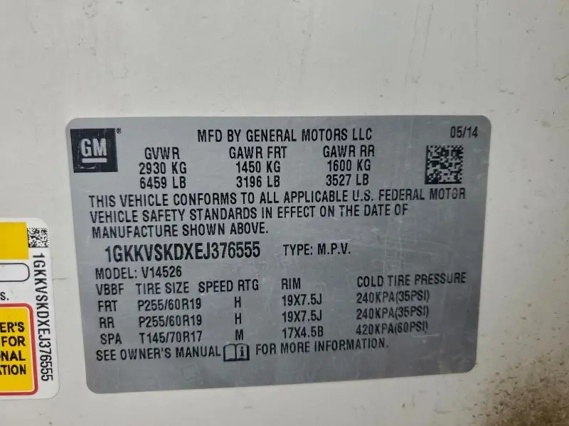 2014 GMC ACADIA SLT-2  