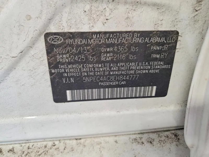 2014 HYUNDAI SONATA SE  