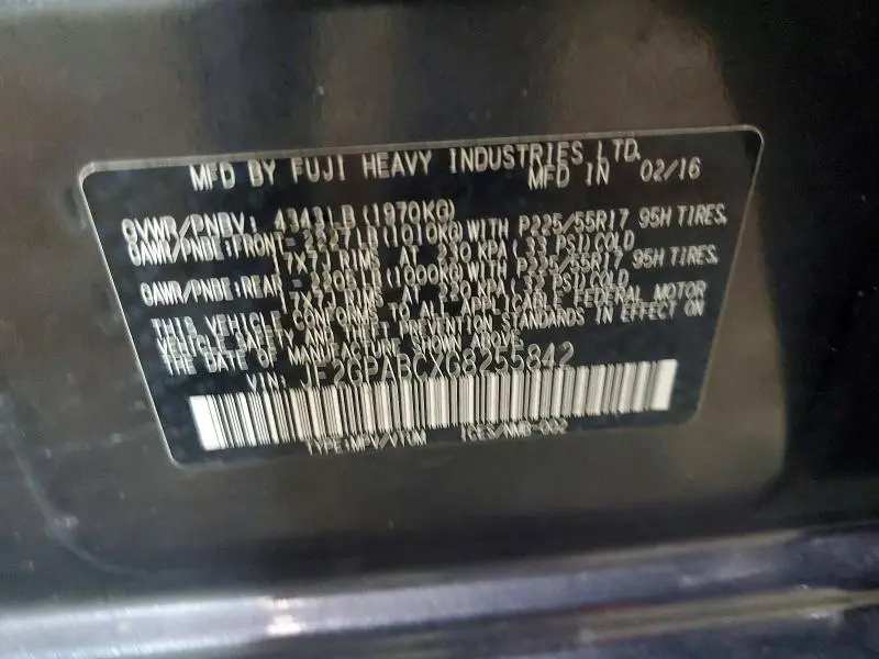 2016 SUBARU CROSSTREK PREMIUM  