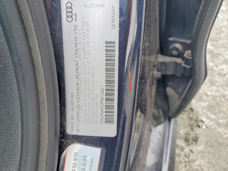 2015 AUDI A6 PREMIUM PLUS  