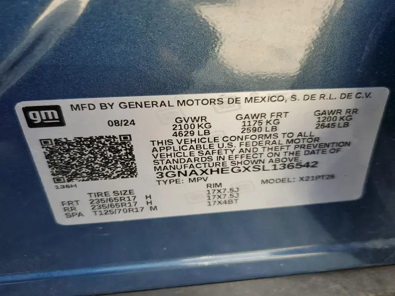 2025 CHEVROLET EQUINOX LT  