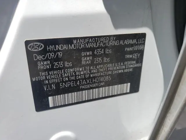 2020 HYUNDAI SONATA SEL