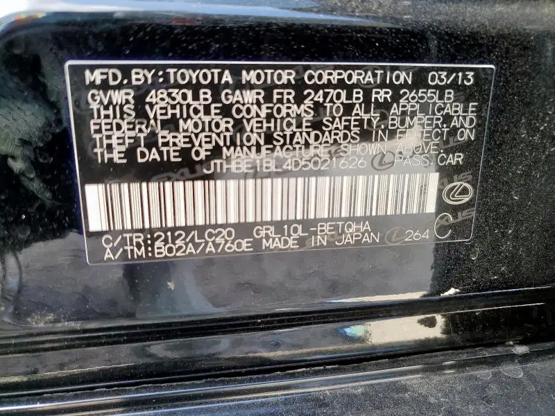2013 LEXUS GS 350  