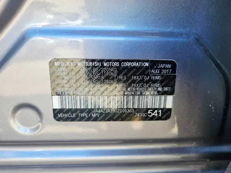 2018 MITSUBISHI OUTLANDER SE  