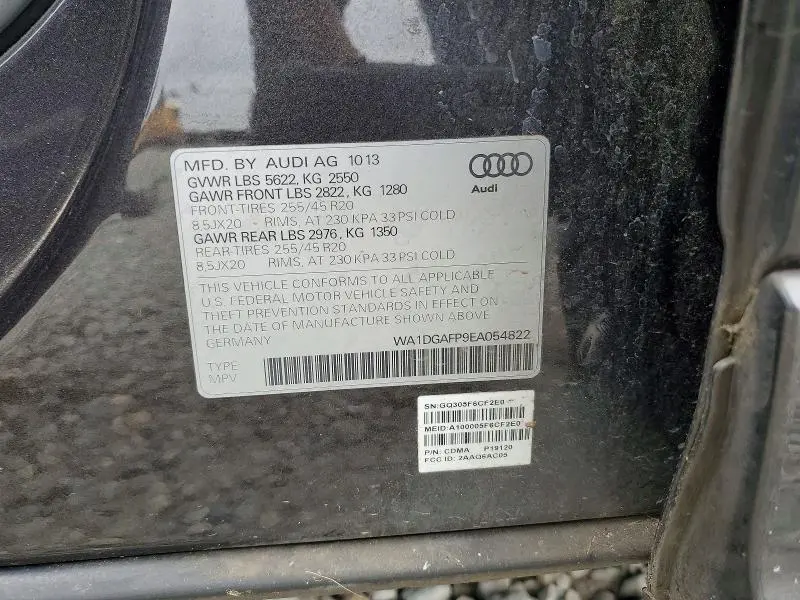 2014 AUDI Q5 PREMIUM PLUS  