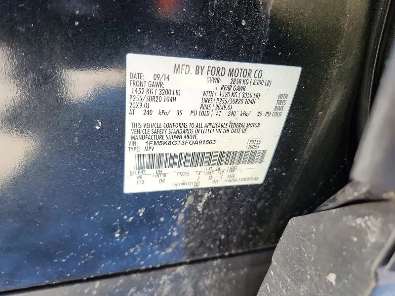 2015 FORD EXPLORER SPORT  