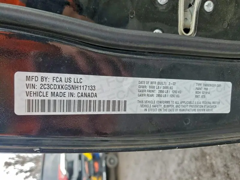 2022 DODGE CHARGER POLICE  