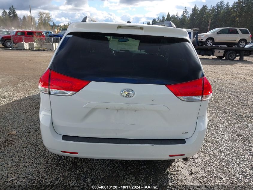 2013 TOYOTA SIENNA LE V6 8 PASSENGER