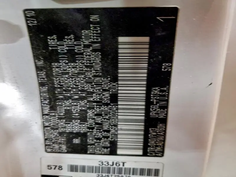 2011 TOYOTA TUNDRA CREWMAX SR5  