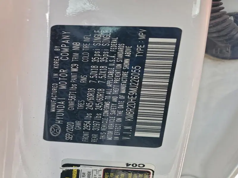 2021 HYUNDAI PALISADE SEL  