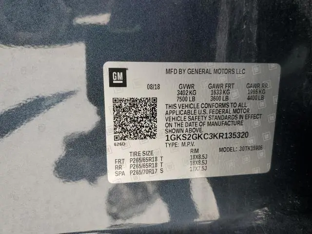 2019 GMC YUKON XL K1500 SLT  