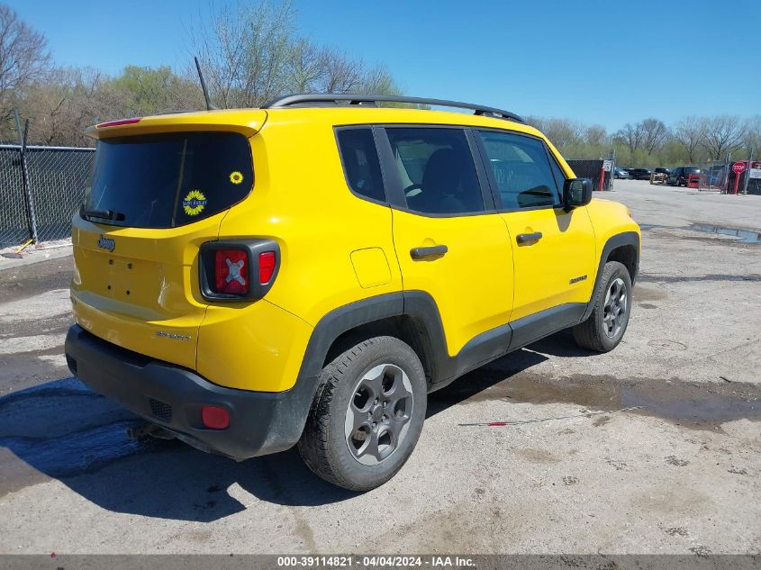 2017 JEEP RENEGADE SPORT 4X4