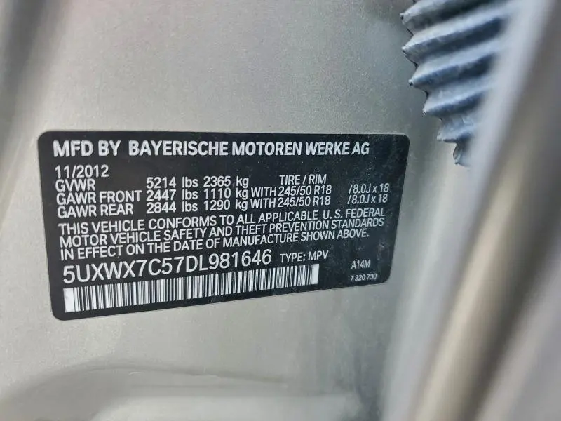 2013 BMW X3 XDRIVE35I  