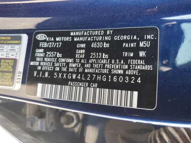 2017 KIA OPTIMA SX  