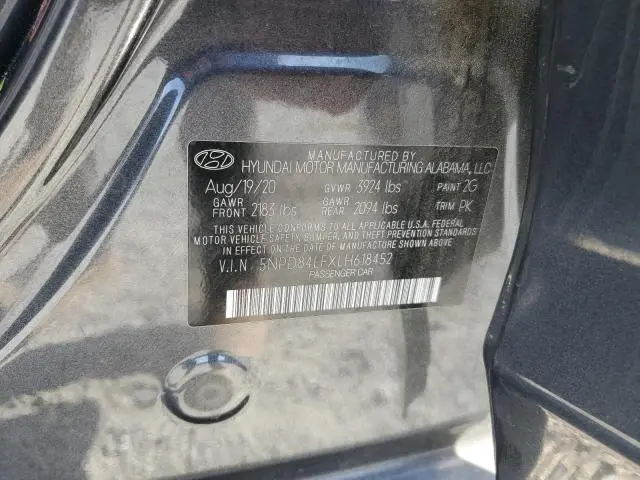 2020 HYUNDAI ELANTRA SEL