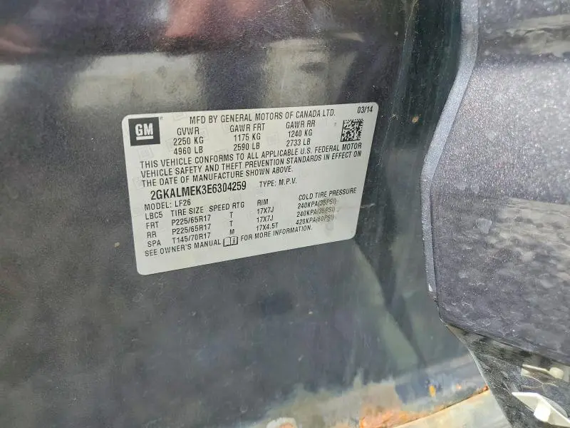 2014 GMC TERRAIN SLE  