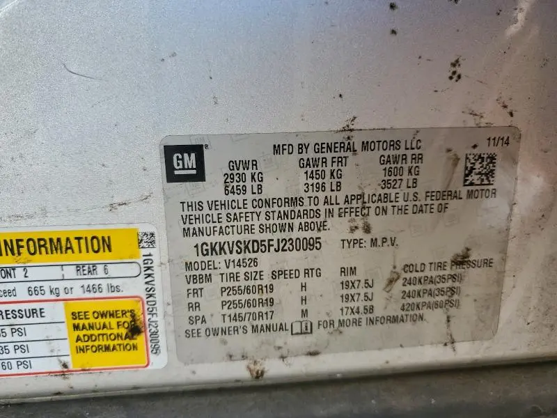 2015 GMC ACADIA SLT-2  