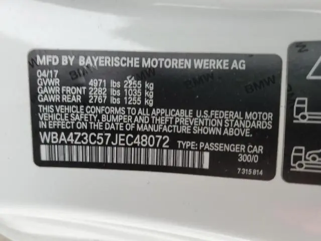 2018 BMW 430XI   
