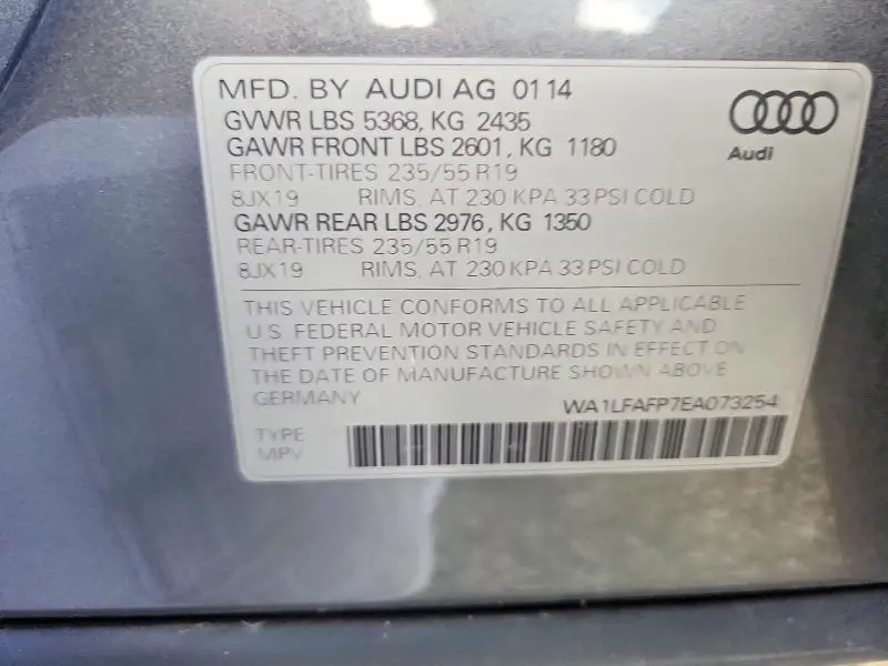2014 AUDI Q5 PREMIUM PLUS  