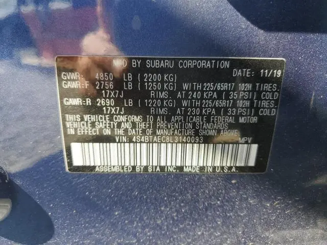 2020 SUBARU OUTBACK PREMIUM  