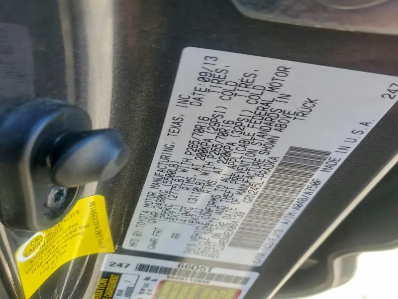 2014 TOYOTA TACOMA DOUBLE CAB  