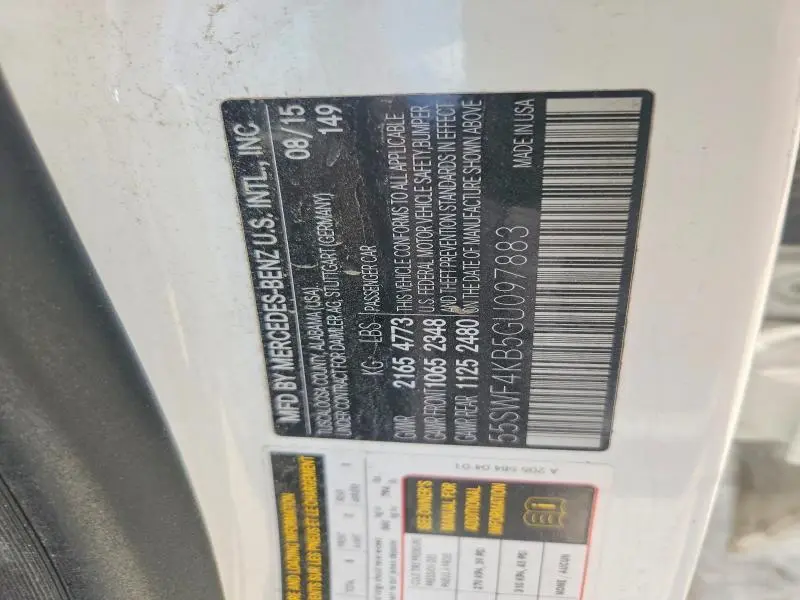 2016 MERCEDES-BENZ C 300 4MATIC  