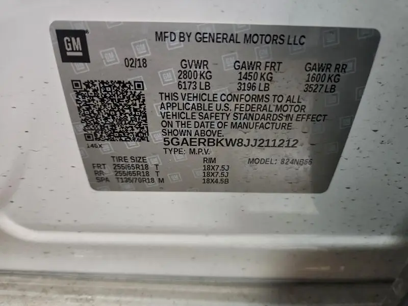 2018 BUICK ENCLAVE ESSENCE  