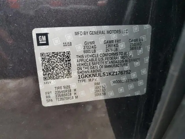 2019 GMC ACADIA SLT-1  