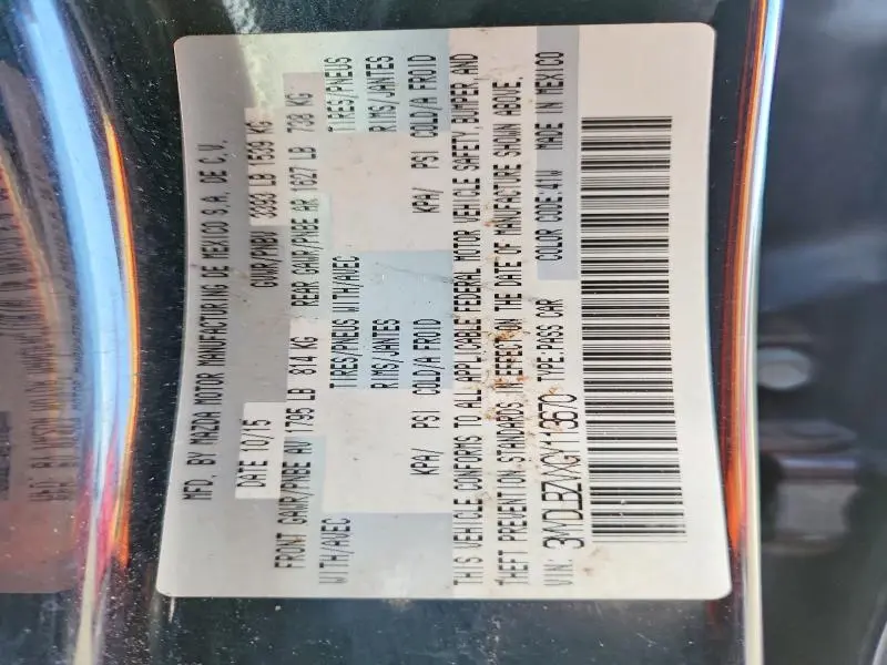 2016 SCION IA BASE  