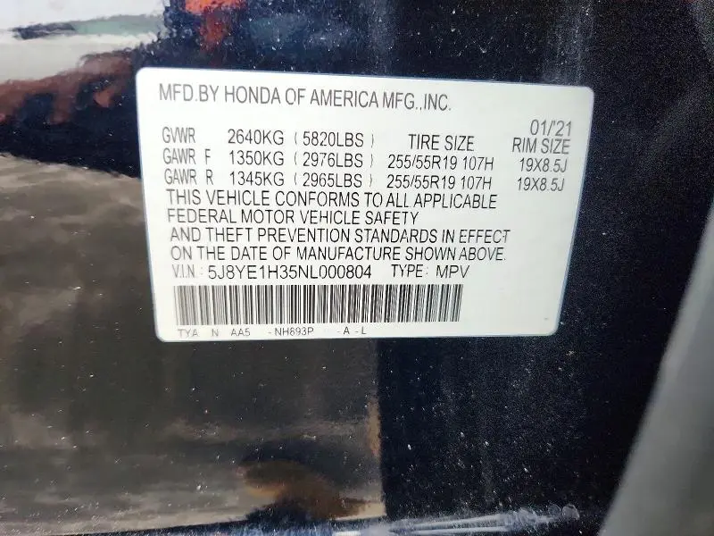 2022 ACURA MDX   