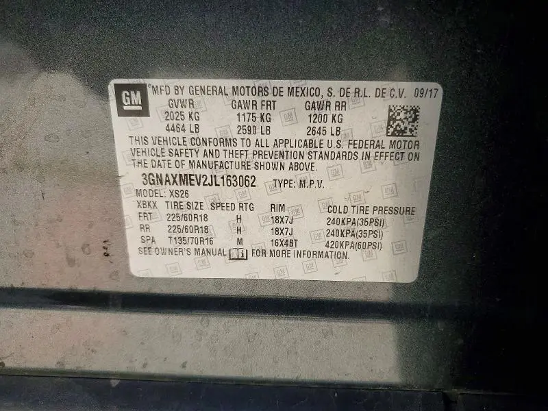 2018 CHEVROLET EQUINOX PREMIER  