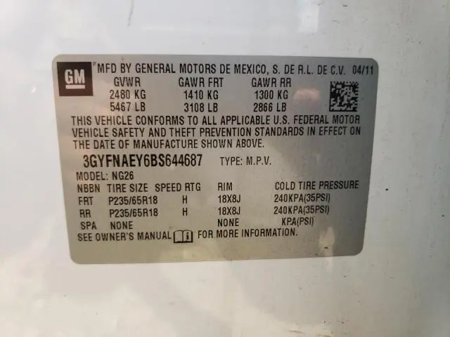 2011 CADILLAC SRX LUXURY COLLECTION  