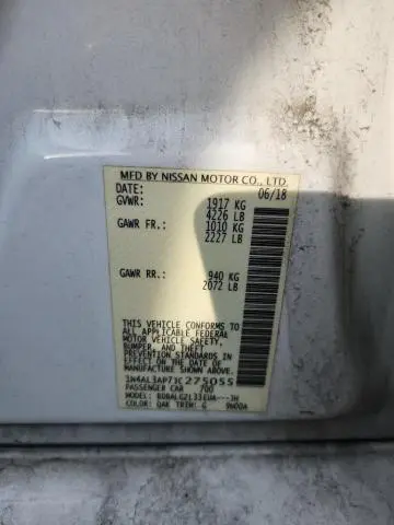 2018 NISSAN ALTIMA 2.5  
