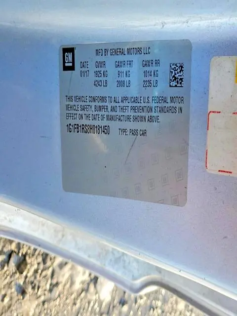 2017 CHEVROLET CAMARO LT  