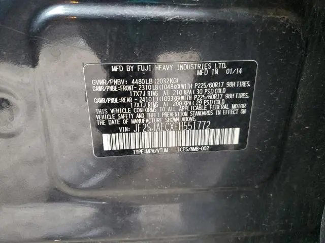 2014 SUBARU FORESTER 2.5I PREMIUM