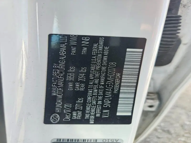 2021 HYUNDAI ELANTRA SEL  