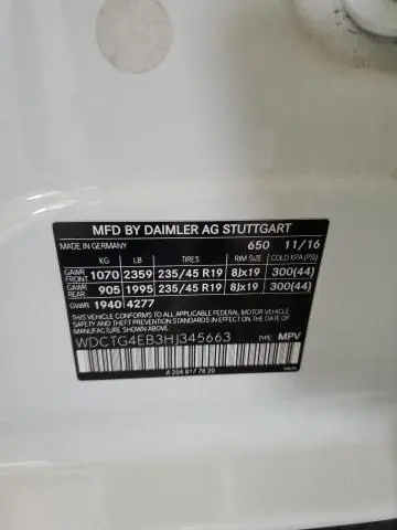 2017 MERCEDES-BENZ GLA 250