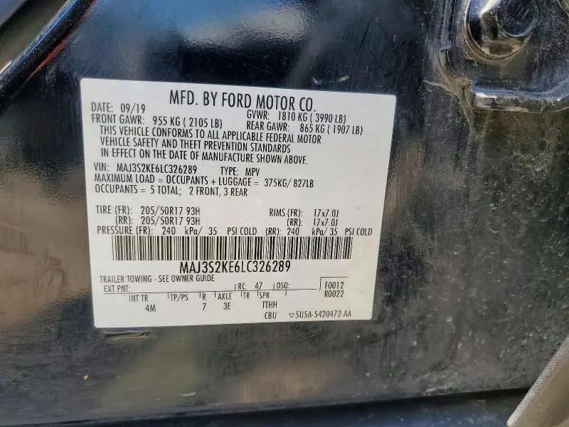 2020 FORD ECOSPORT TITANIUM  