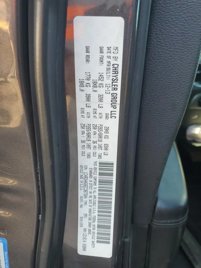 2014 DODGE DURANGO SXT  