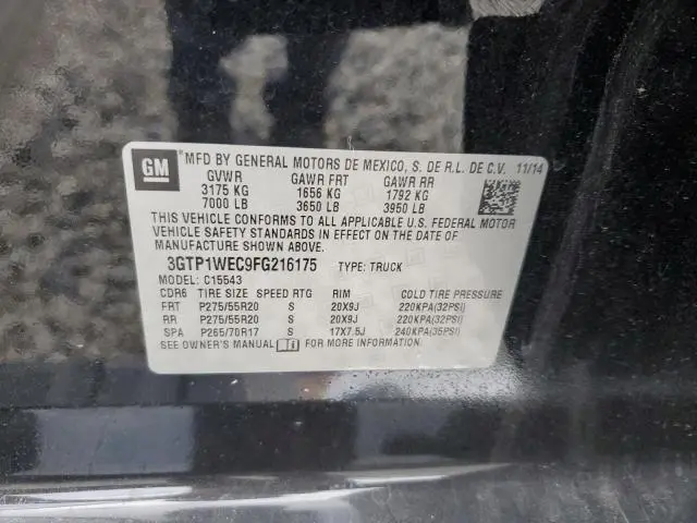 2015 GMC SIERRA C1500 DENALI  