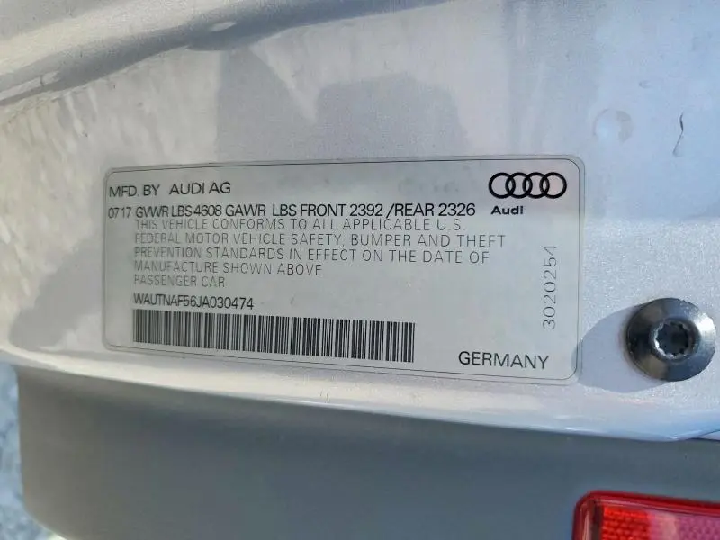 2018 AUDI A5 PREMIUM PLUS S-LINE  