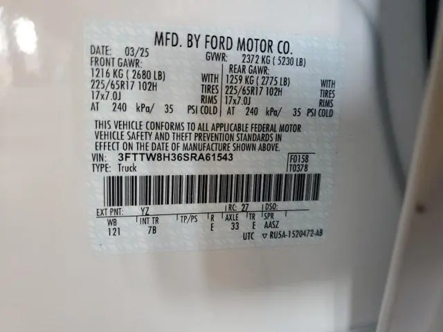 2025 FORD MAVERICK XLT  