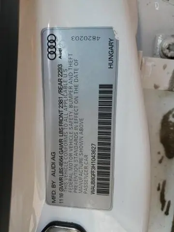 2017 AUDI A3 PREMIUM  