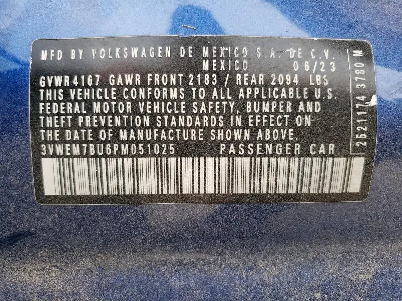 2023 VOLKSWAGEN JETTA SE  